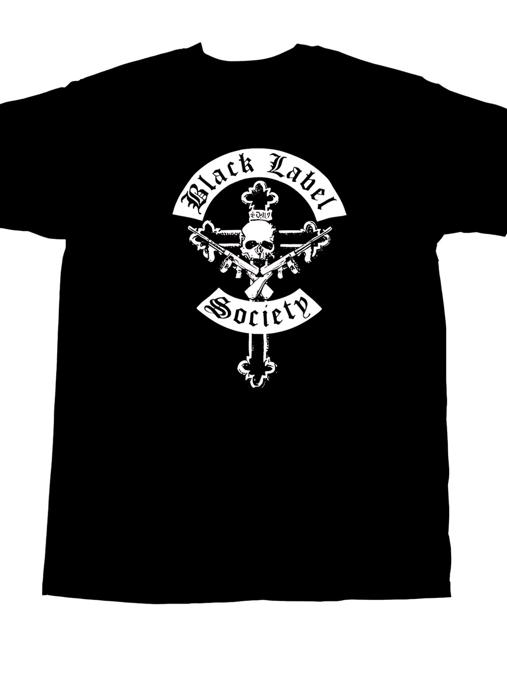 Black Label Society T Shirt Crucifix Los Angeles Heavy Metal Band Graphic 73
